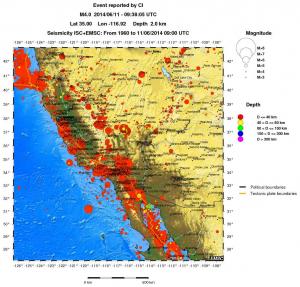 wide historical seismicity