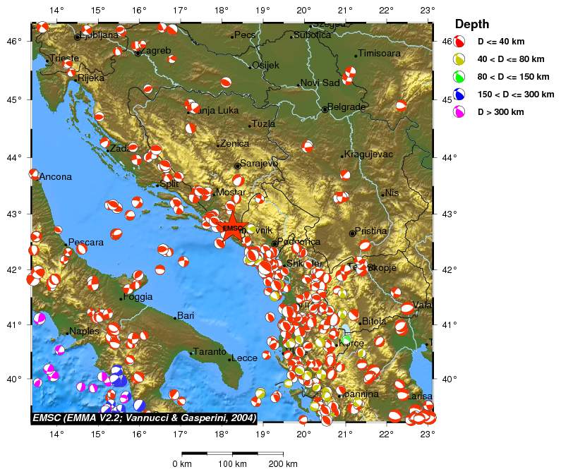 Regional moment Tensor