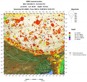 wide historical seismicity