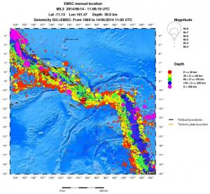 wide historical seismicity