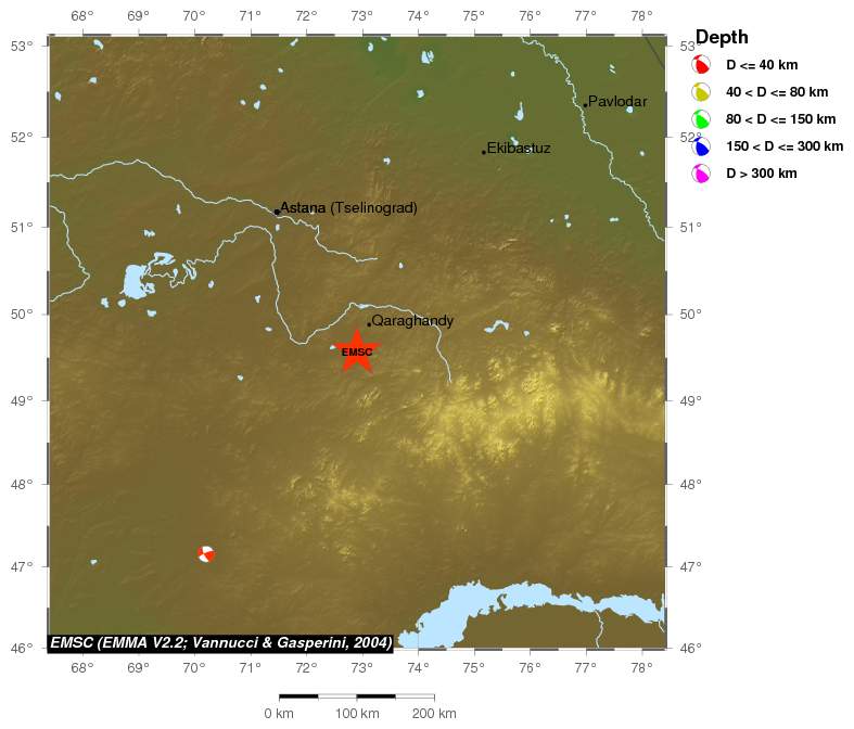 Regional moment Tensor