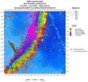 wide historical seismicity
