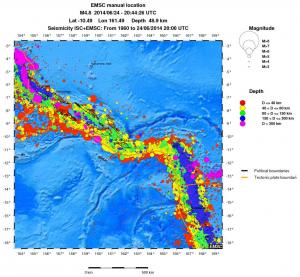 wide historical seismicity