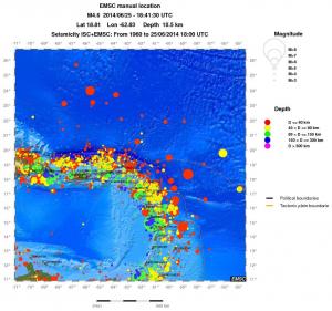 wide historical seismicity