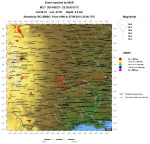 wide historical seismicity