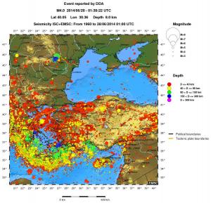 wide historical seismicity