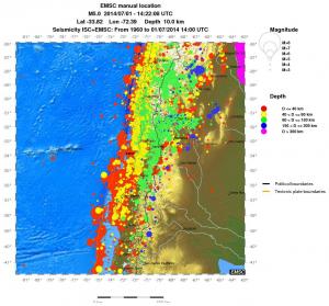 wide historical seismicity