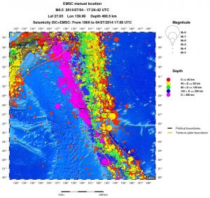 wide historical seismicity