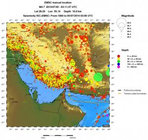 wide historical seismicity