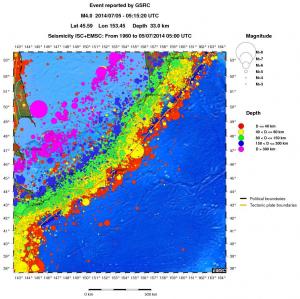 wide historical seismicity