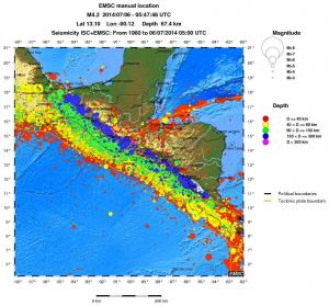 wide historical seismicity