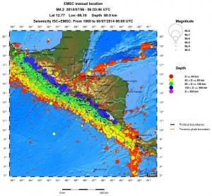 wide historical seismicity