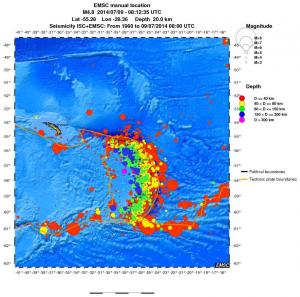 wide historical seismicity