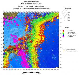 wide historical seismicity