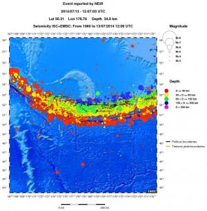 wide historical seismicity