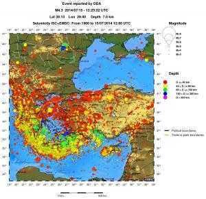 wide historical seismicity