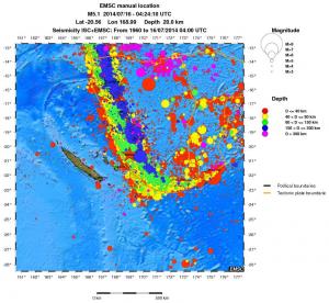 wide historical seismicity