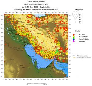 wide historical seismicity