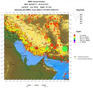 wide historical seismicity