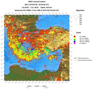 wide historical seismicity