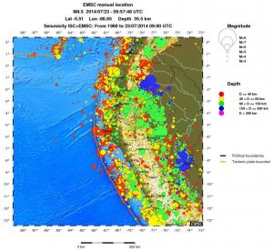wide historical seismicity