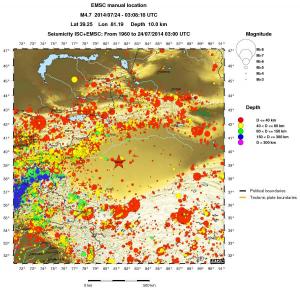 wide historical seismicity