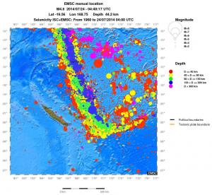 wide historical seismicity