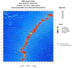 wide historical seismicity