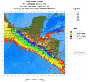 wide historical seismicity