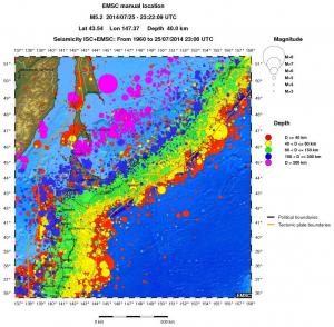 wide historical seismicity
