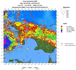 wide historical seismicity