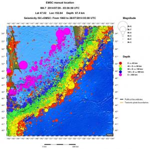 wide historical seismicity