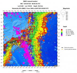 wide historical seismicity