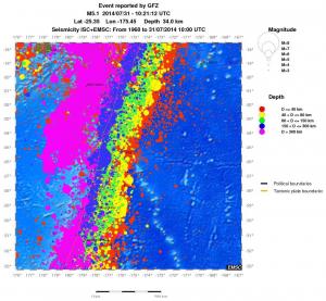 wide historical seismicity