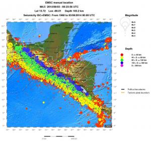 wide historical seismicity