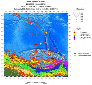 wide historical seismicity