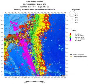 wide historical seismicity