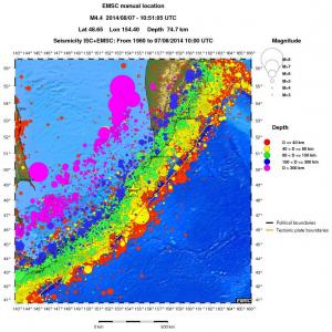wide historical seismicity