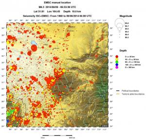 wide historical seismicity