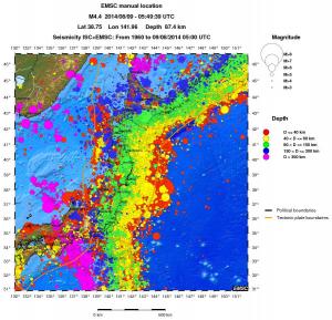 wide historical seismicity