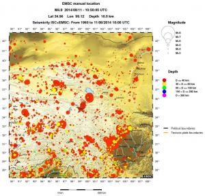 wide historical seismicity