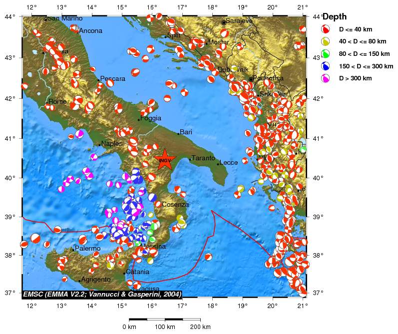 Regional moment Tensor