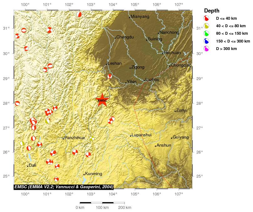 Regional moment Tensor