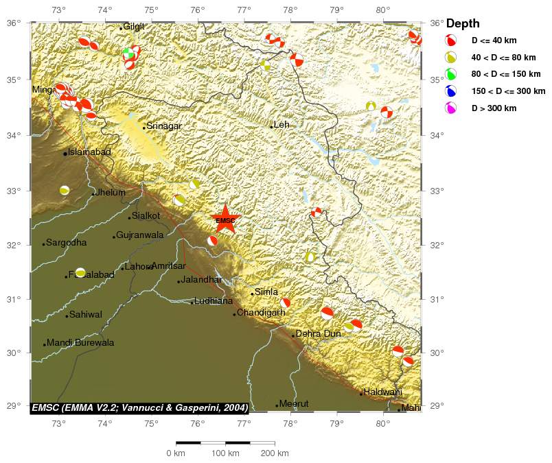 Regional moment Tensor