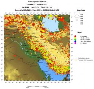 wide historical seismicity