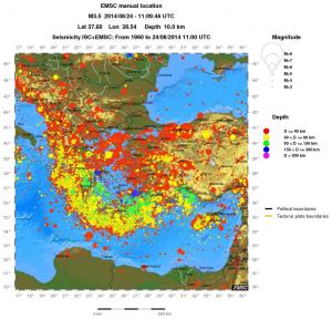 wide historical seismicity