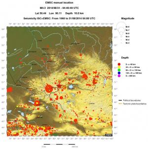 wide historical seismicity