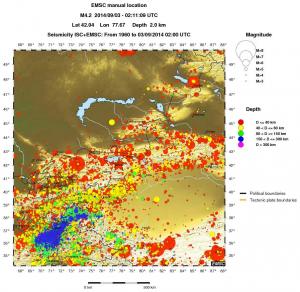 wide historical seismicity
