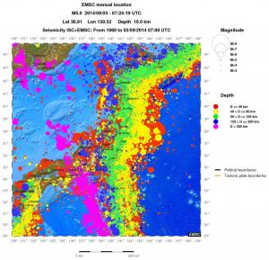 wide historical seismicity