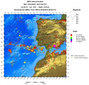 wide historical seismicity